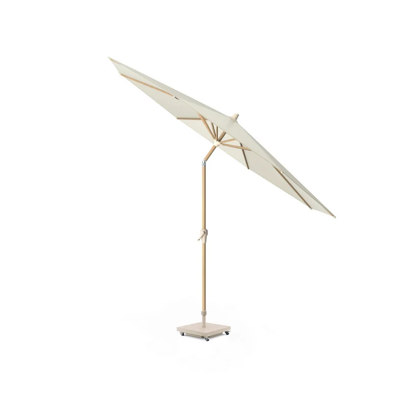 Platinum Sun & Shade parasol Riva Teak look ø300 Ecru