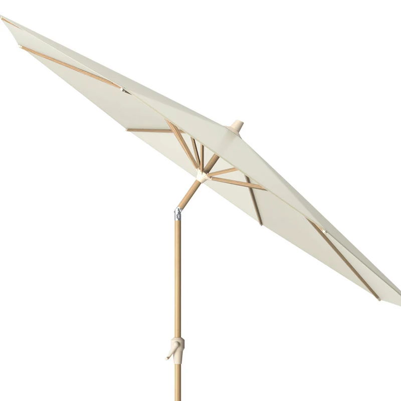 Platinum Sun & Shade parasol Riva Teak look ø300 Ecru
