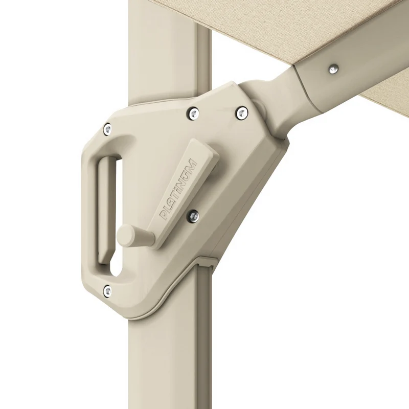 Platinum Sun & Shade zweefparasol Voyager T¹ Sandstone 300x200 Ivory