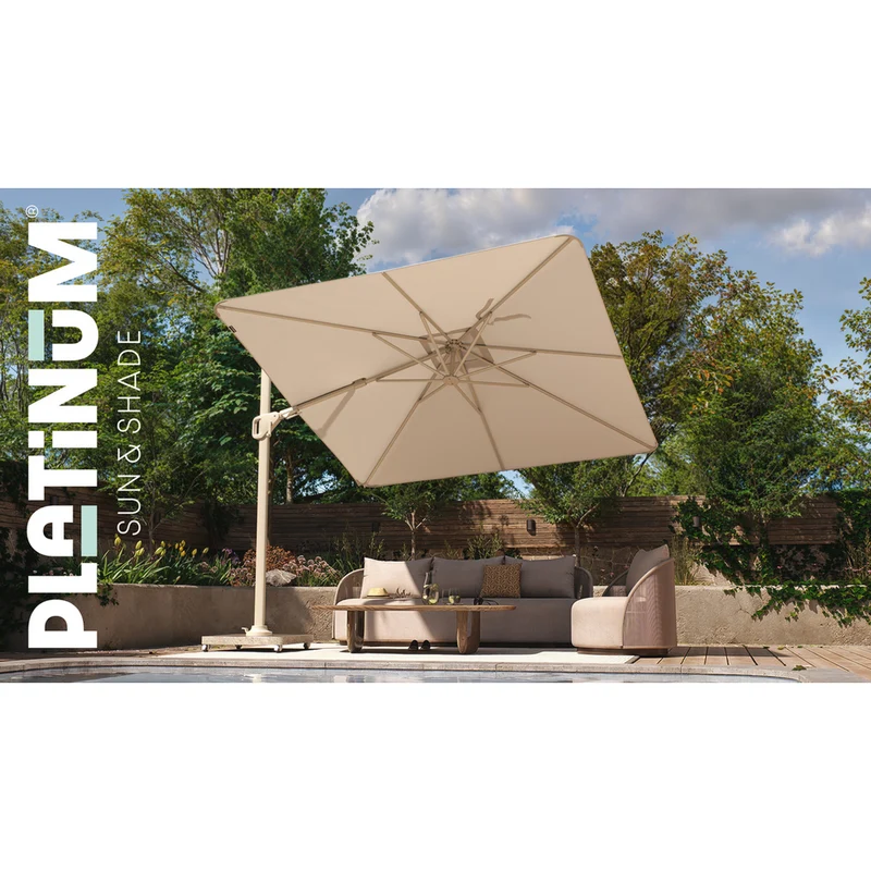Platinum Sun & Shade zweefparasol Nexus T² Premium 300x300 Manhattan