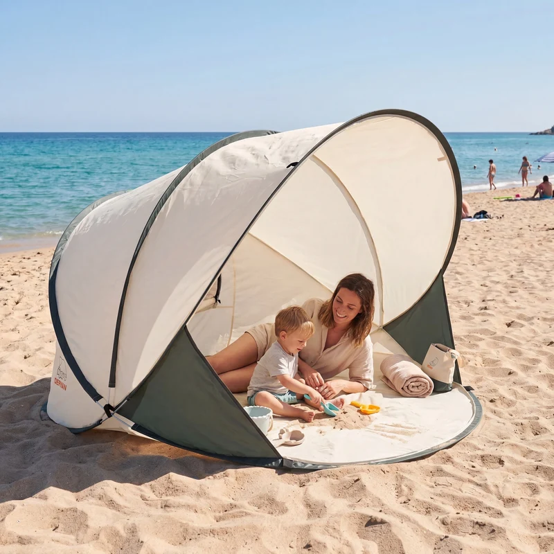 Strandzelt XXL Creme