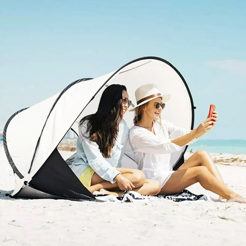 Strandzelt XXL Silber