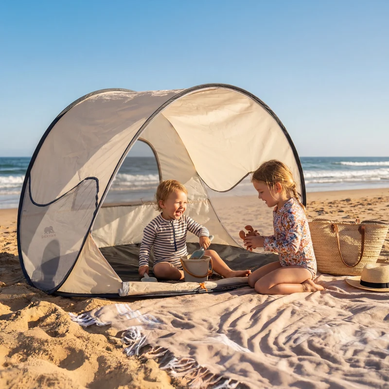 Strandzelt Creme
