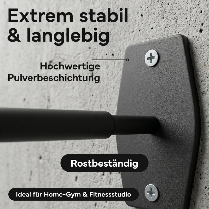 Wandhalterung 2er-Set - für Fitnessmatten mit Ösen