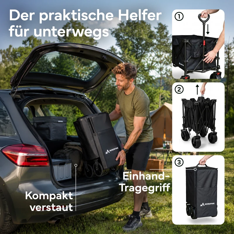 Bollerwagen faltbar - 200L / 300L