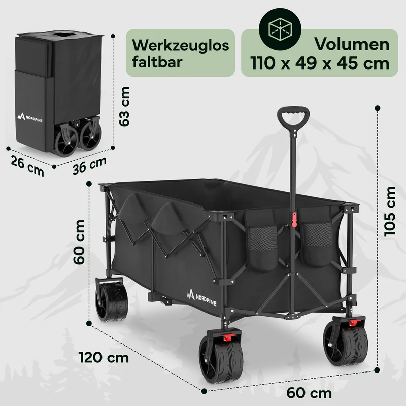 Bollerwagen faltbar - 200L / 300L