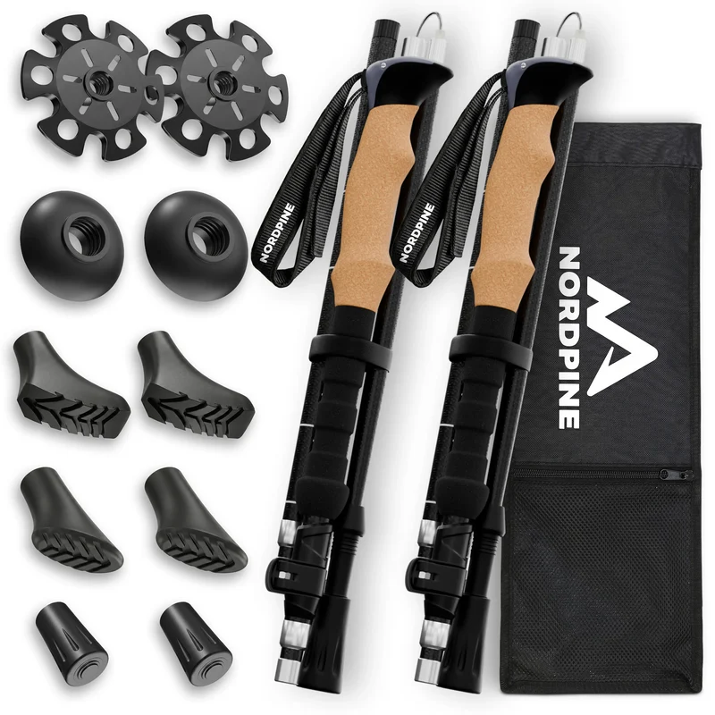 Faltbare Wanderstöcke aus Carbon / Aluminium