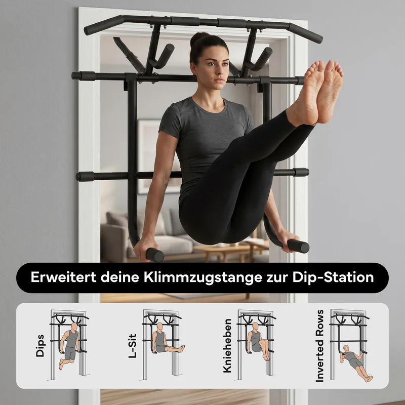 Dip-Bar-Adapter für Klimmzugstange - Dip Station