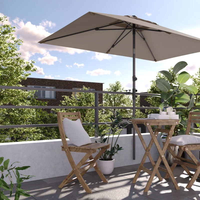 Platinum Sun & Shade parasol Lisboa ø250 lichtgrijs