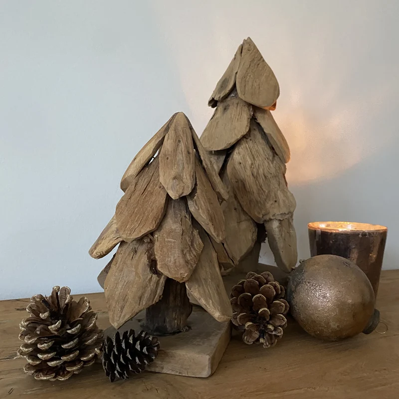 Teak Tannenbaum, Dekofigur, S