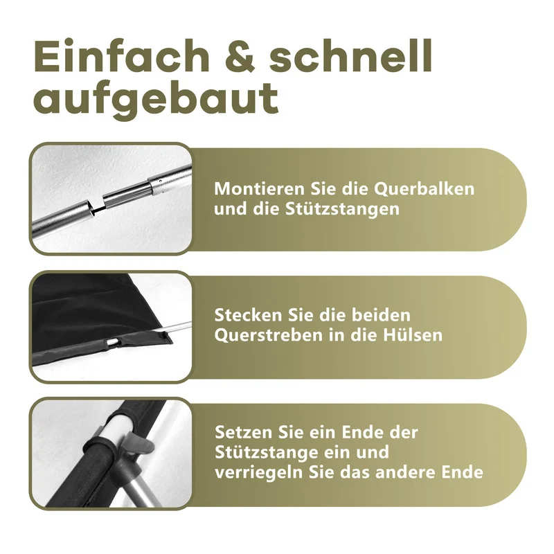 Ultraleichtes Campingbett 190×65×15 cm – Feldbett faltbar mit Aluminiumrahmen bis 150 kg, kompakt & stabil für Camping und Trekking