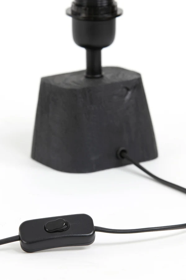 Lamp base 16x10x21 cm KARDAN wood matt black