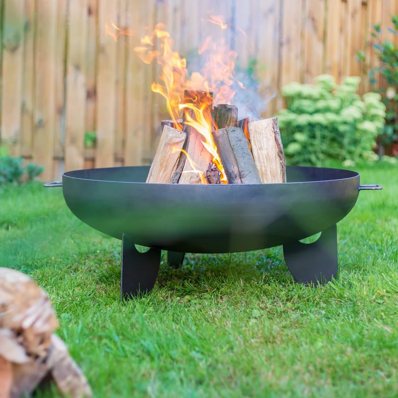 Feuerschale mit Griff, L 85cm