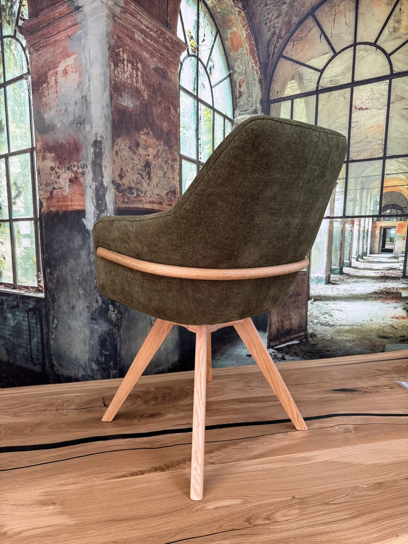 Esszimmerstuhl Stuhl Stühle +Holzdekor +Dreh-Rück-Funktion +extra dick gepolstert +Massivholzfüße +verschiedene Farben +Neu auf Lager