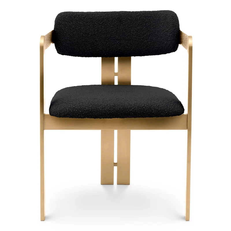 Dining Chair Donato Brushed brass finish