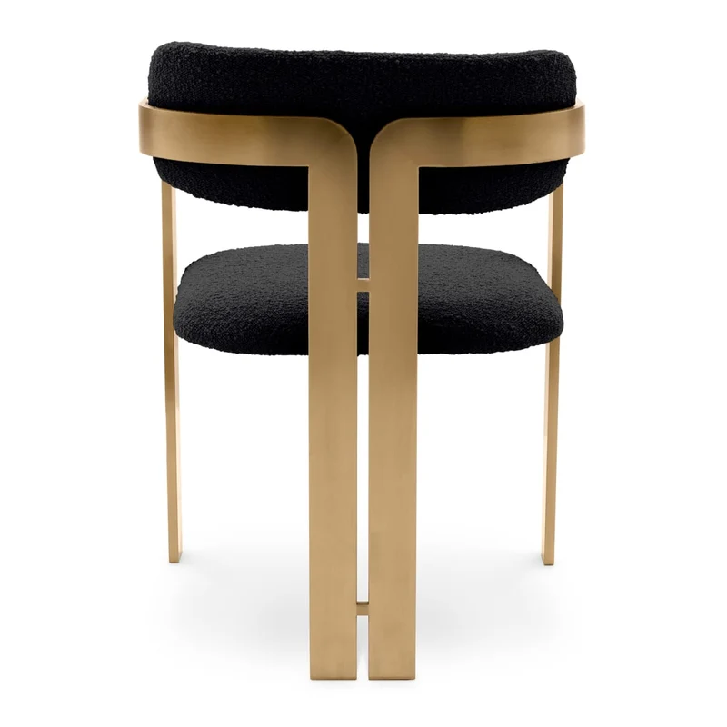 Dining Chair Donato Brushed brass finish