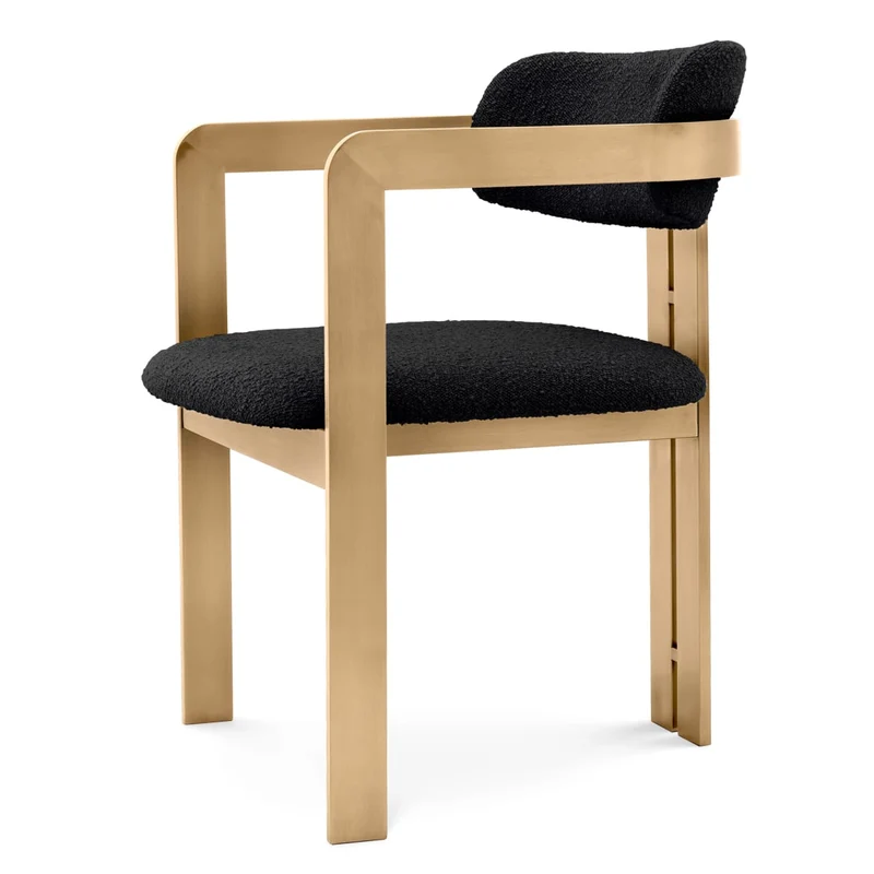 Dining Chair Donato Brushed brass finish