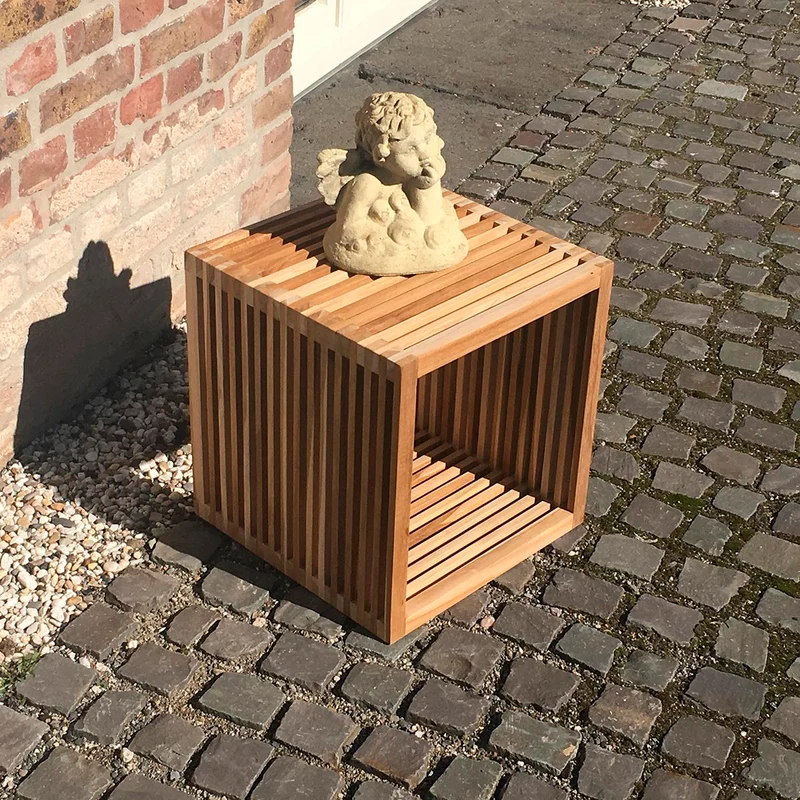 Teak Regal Sylt - quadratisch