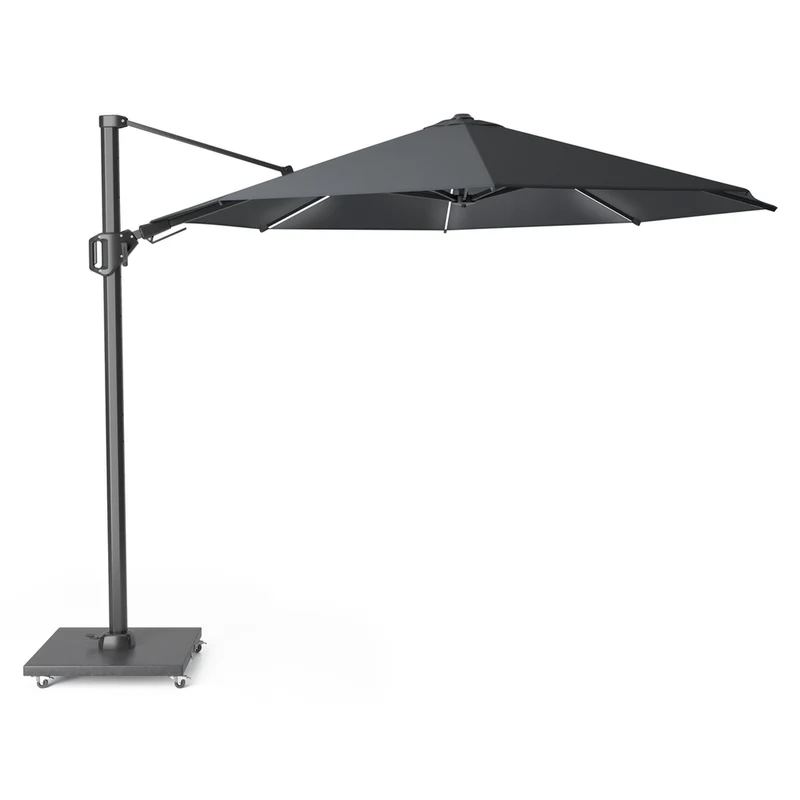 Platinum Sun & Shade zweefparasol Challenger T² Glow ø350 antraciet