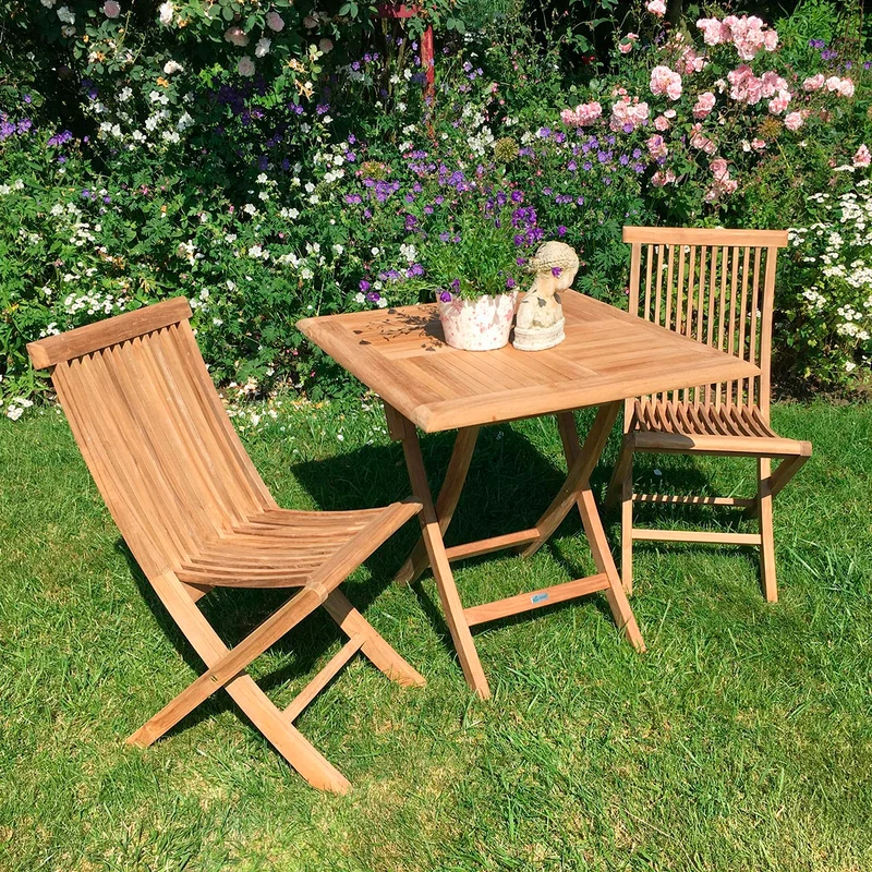 Teak Klapptisch Henley - Quadratisch, 90 x 90 cm