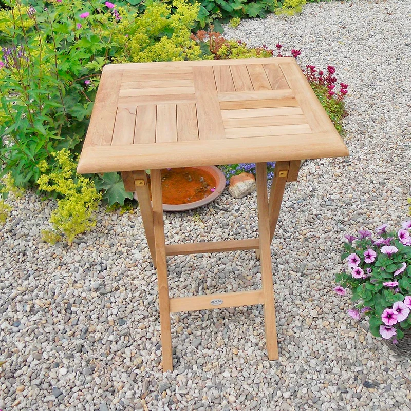 Teak Klapptisch Henley - Quadratisch, 70 x 70 cm