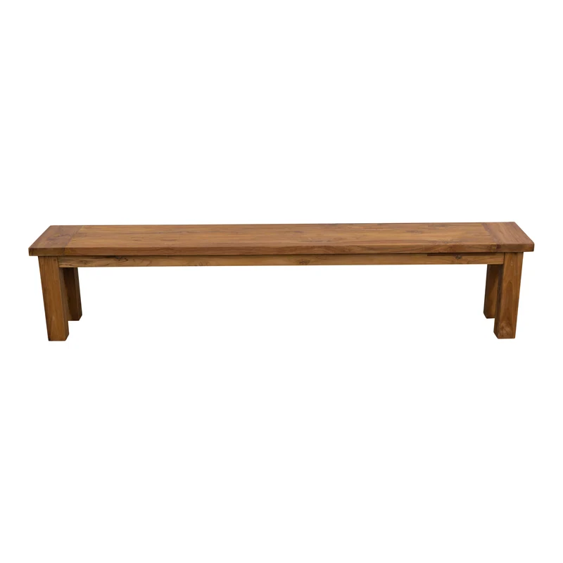 Teak Gartenbank Sarah, rustikal, 180 cm