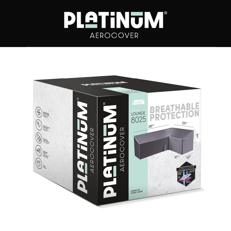 Platinum AeroCover Loungesethoes hoekset rechts 285x220x100xH65/90