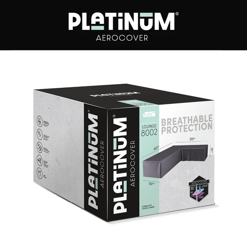 Platinum AeroCover Loungesethoes hoekset rechts 400x300x100xH70