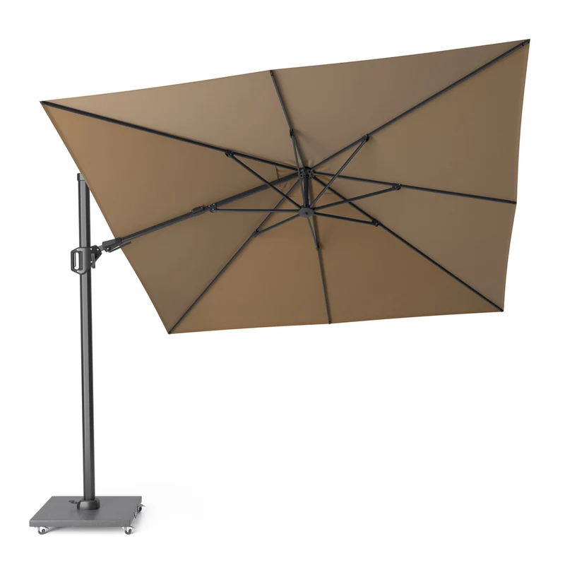 Platinum Sun & Shade zweefparasol Challenger T² 300x300 taupe