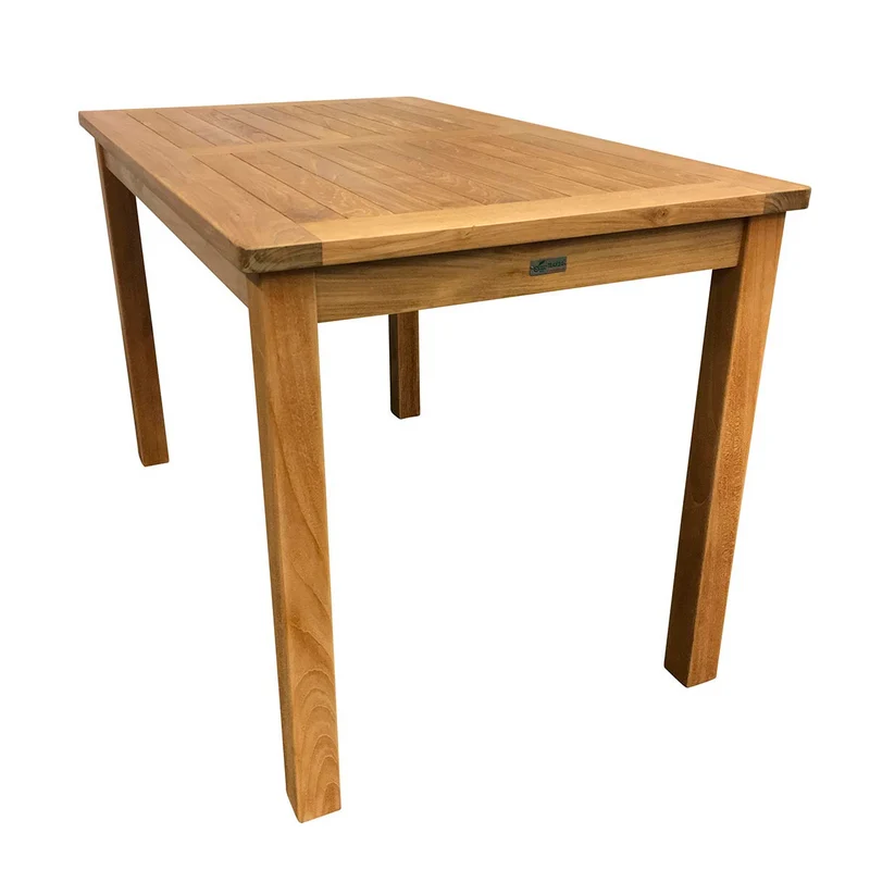 Teak Bistrotisch Classic - rechteckig, 180 x 90 cm