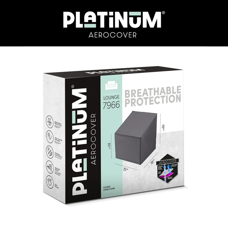 Platinum AeroCover Loungestoelhoes hoge rug XL 75x78xH65/100