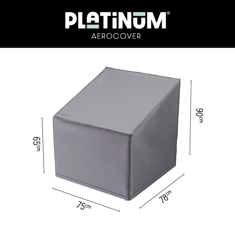 Platinum AeroCover Loungestoelhoes hoge rug 78x78xH65/90