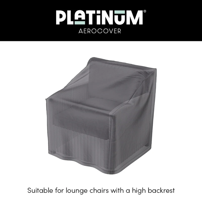 Platinum AeroCover Loungestoelhoes hoge rug 80x90xH65/90