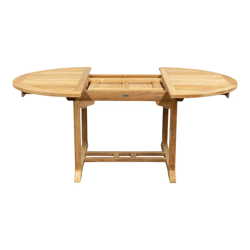 Teak Ausziehtisch rund Classic - 120/180cm