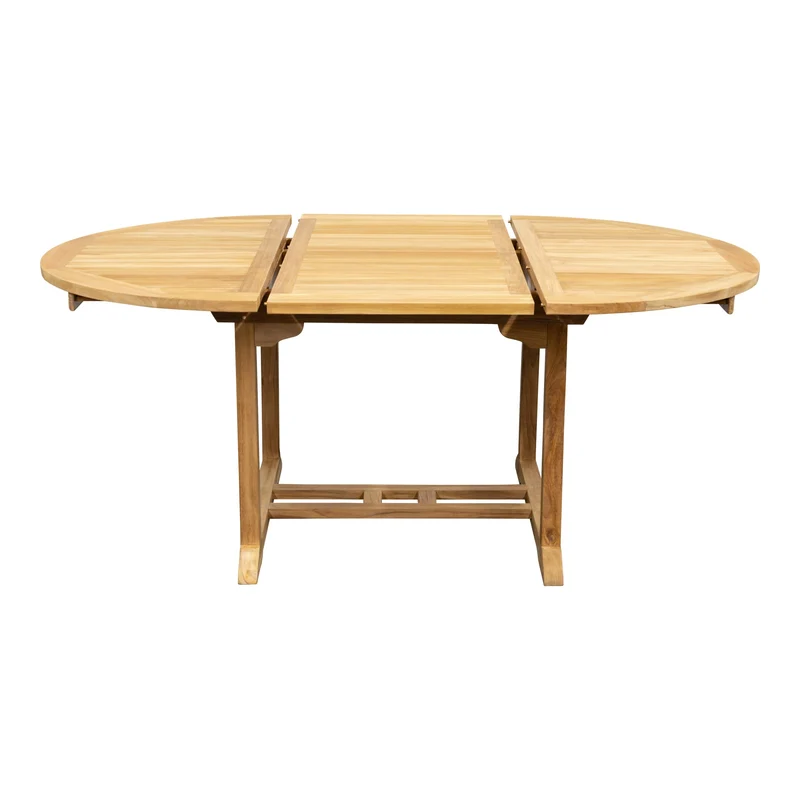 Teak Ausziehtisch rund Classic - 120/180cm