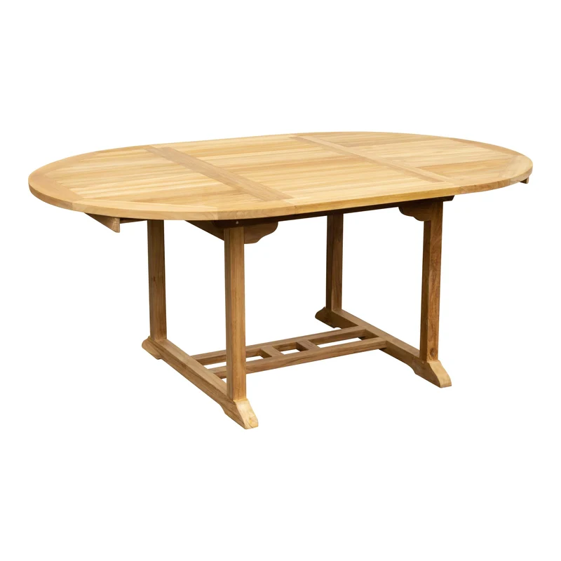 Teak Ausziehtisch rund Classic - 120/180cm