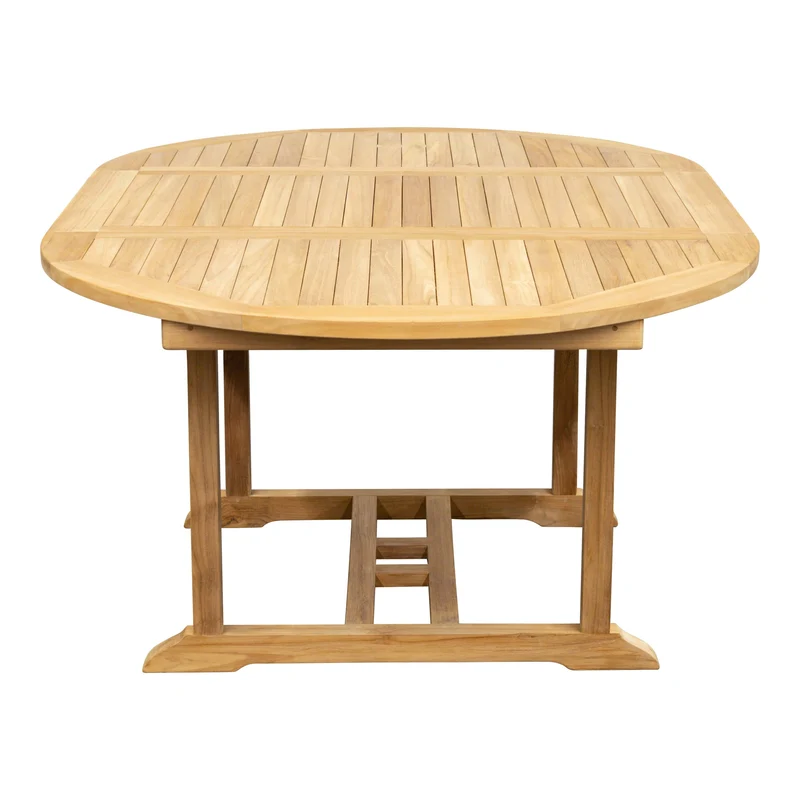 Teak Ausziehtisch rund Classic - 120/180cm