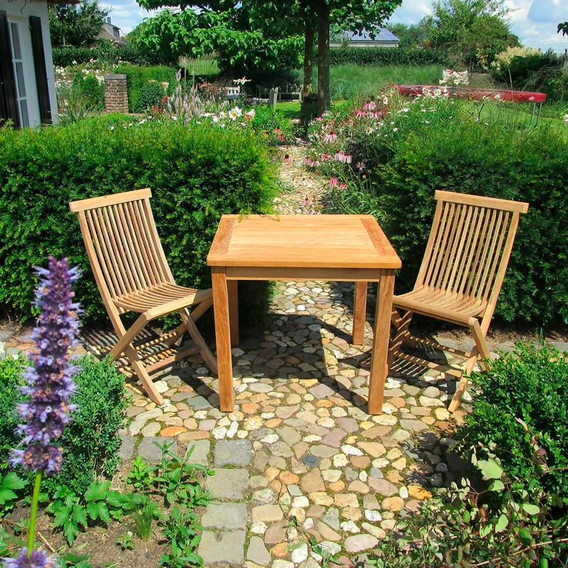 Kleiner Gartentisch quadratisch Classic, 70 x 70 cm