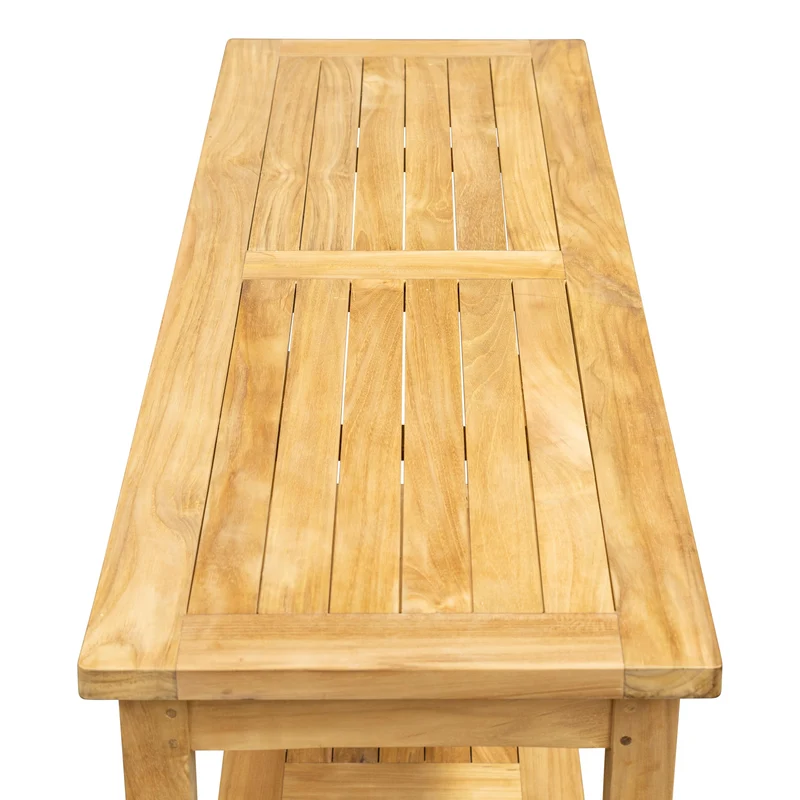 Teak Pflanztisch outdoor Kendari mit Ablage
