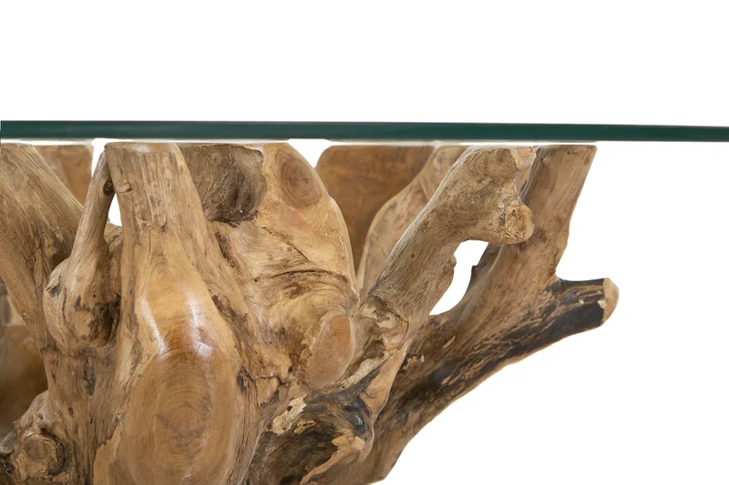 Couchtisch Tisch + Recxcled Teak + Sicherheitsglas +Unikat