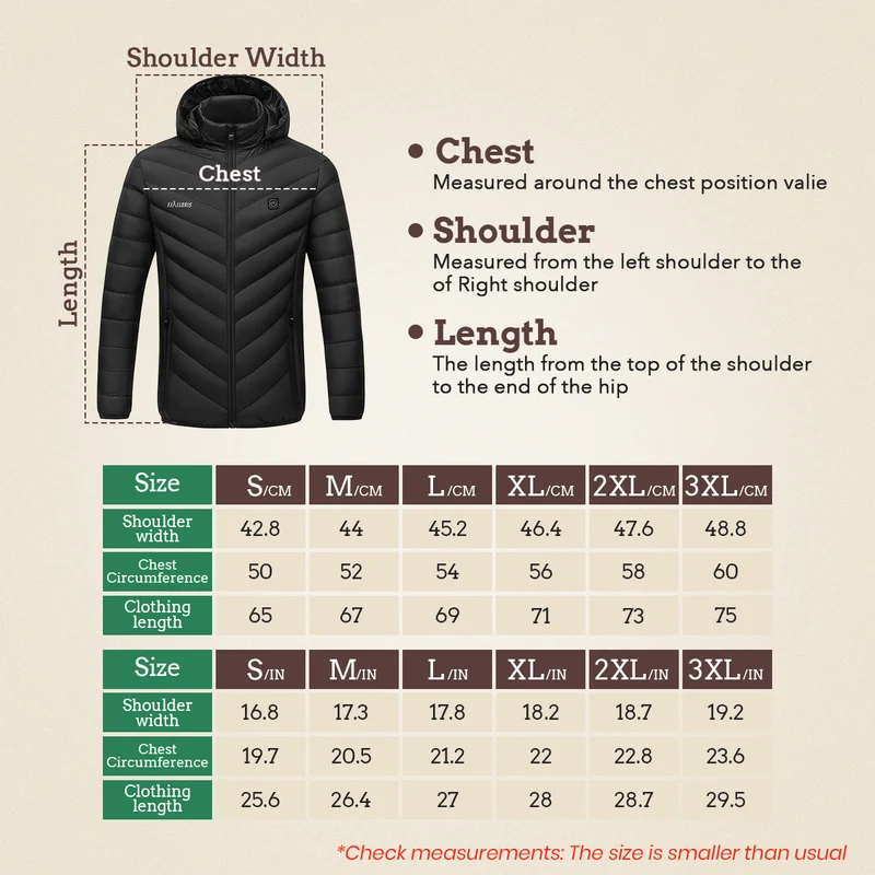 Ultraleichte Beheizbare Jacke