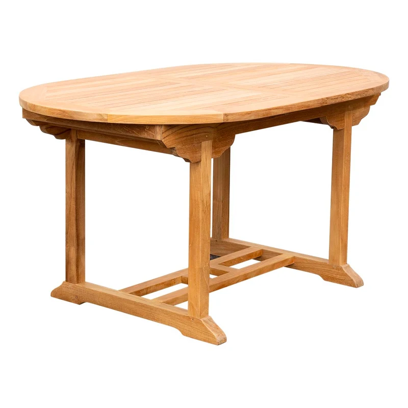 Teak Ausziehtisch Classic - oval, 180/240 x100cm
