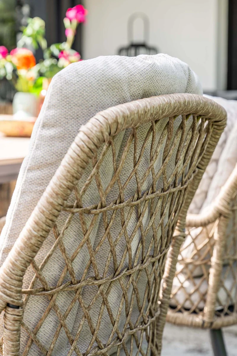 Garden Impressions Allasio tuinstoelen set van 4 rope natural