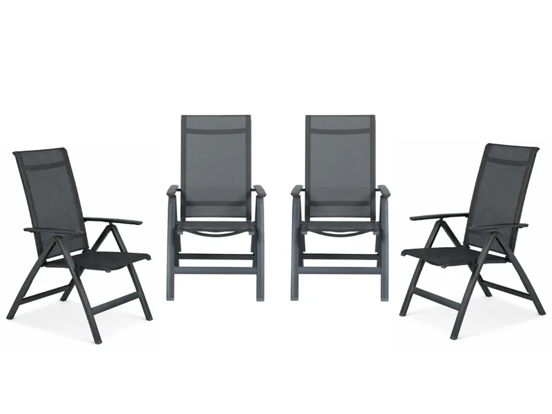 Garden Impressions Gala tuinstoelen set van 4 verstelbaar