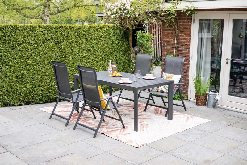 Garden Impressions Limone tuinstoelen set van 4 verstelbaar