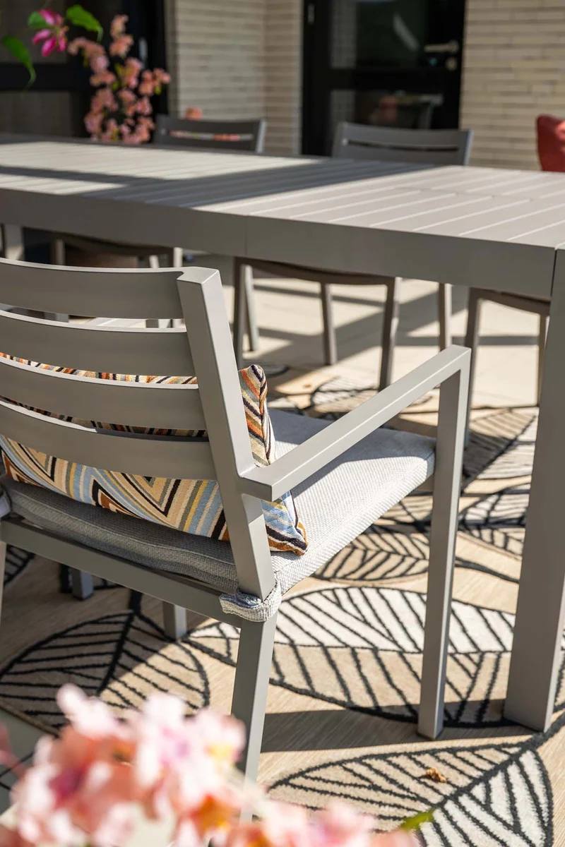 Garden Impressions Oklahoma tuinstoelen set van 4 taupe