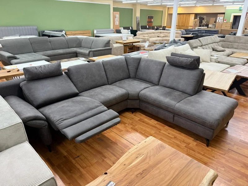 Sofa Couch Wohnlandschaft +elektr. Relaxfuntion +Kopfkissen