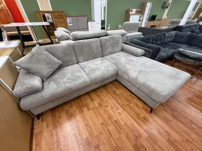 Sofa Couch Wohnlandschaft +Cord +vers. Farben +Kissen