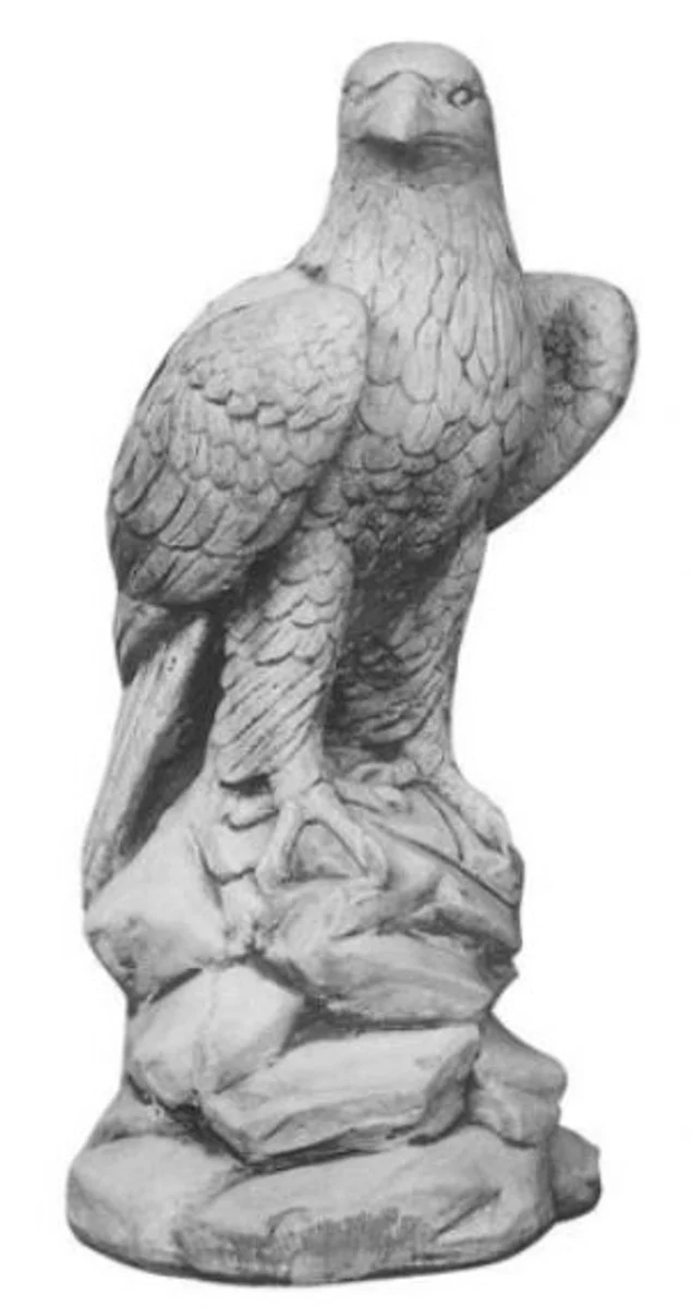 Casa Padrino Beton Adler Skulptur Grau H. 60 cm - Garten & Terrassen Deko