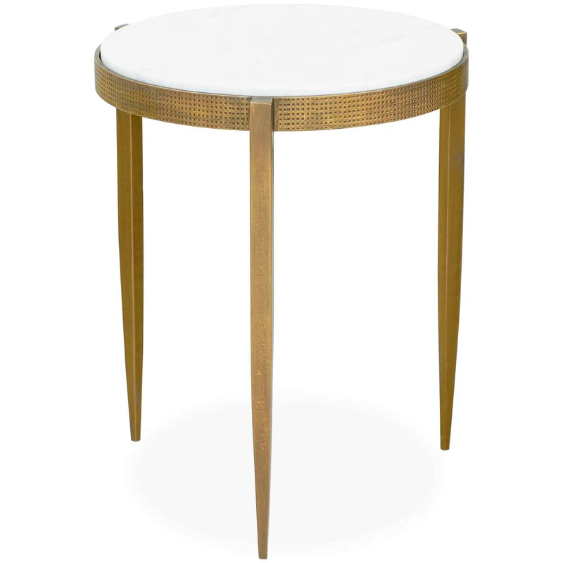 Ocilla Antique Brass Accent Table